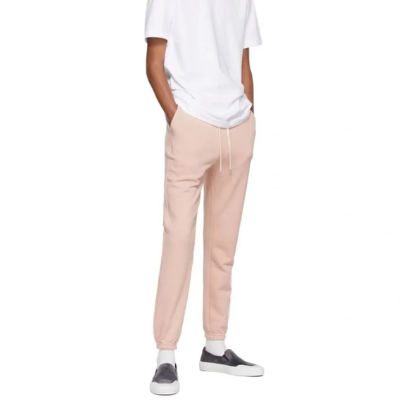 John Elliott LA Sweatpants Light Pink Pockets Drawstrings Cotton Jogger XL - Picture 1 of 15
